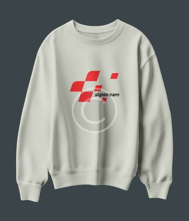 White hoodie with race logo